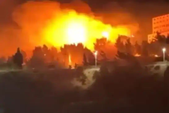 Kudüs'teki siyonist rejim askeri üssünde yangın