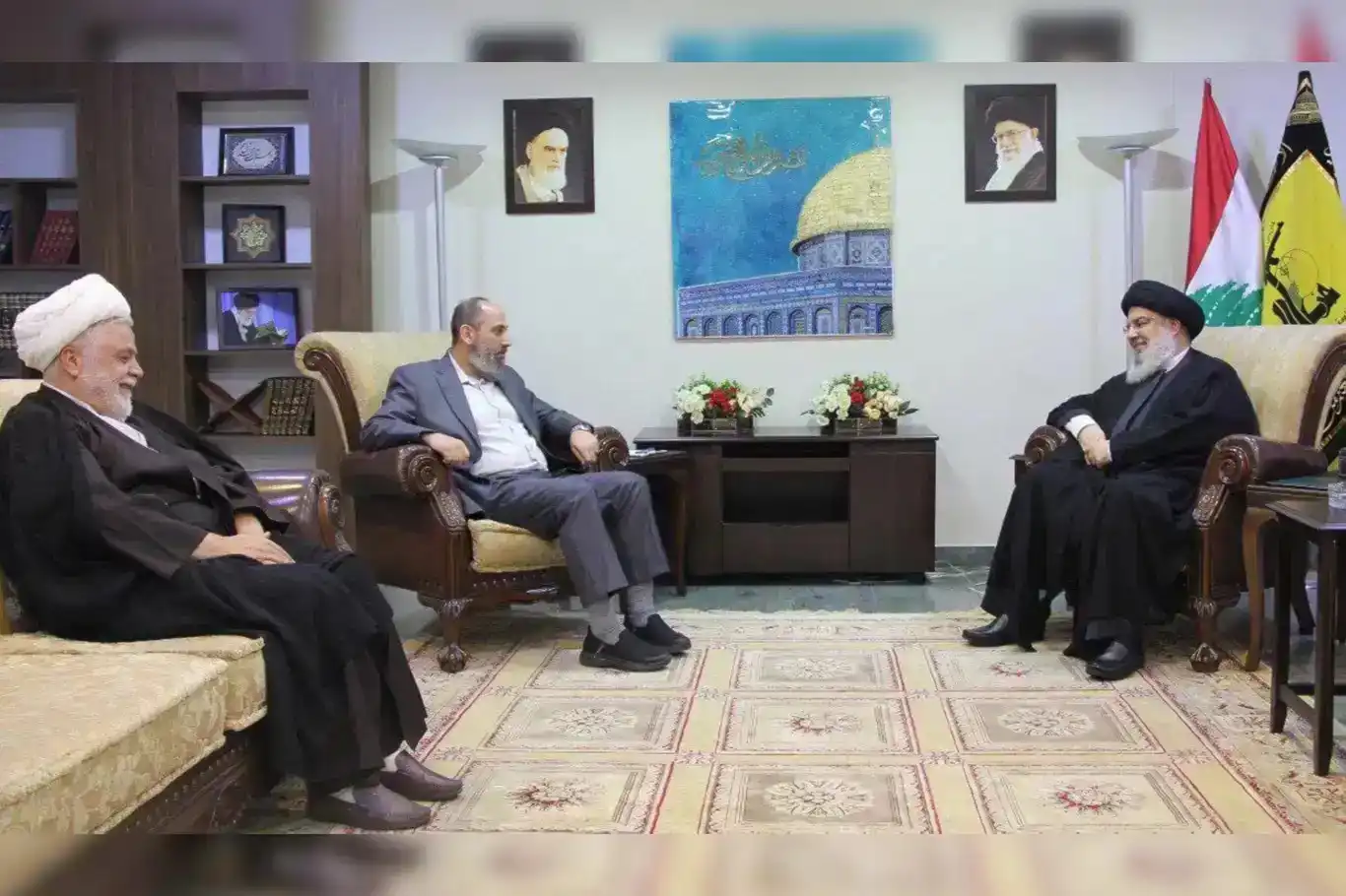 Nasrallah, bi Sekreterê Giştî yê Cemaeta Îslamîye re hat cem hev
