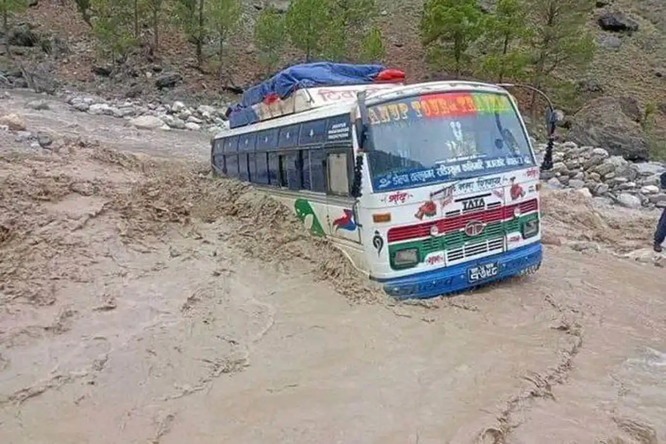 Tragedy in Nepal: Landslide claims dozens as buses plunge into Trishuli River