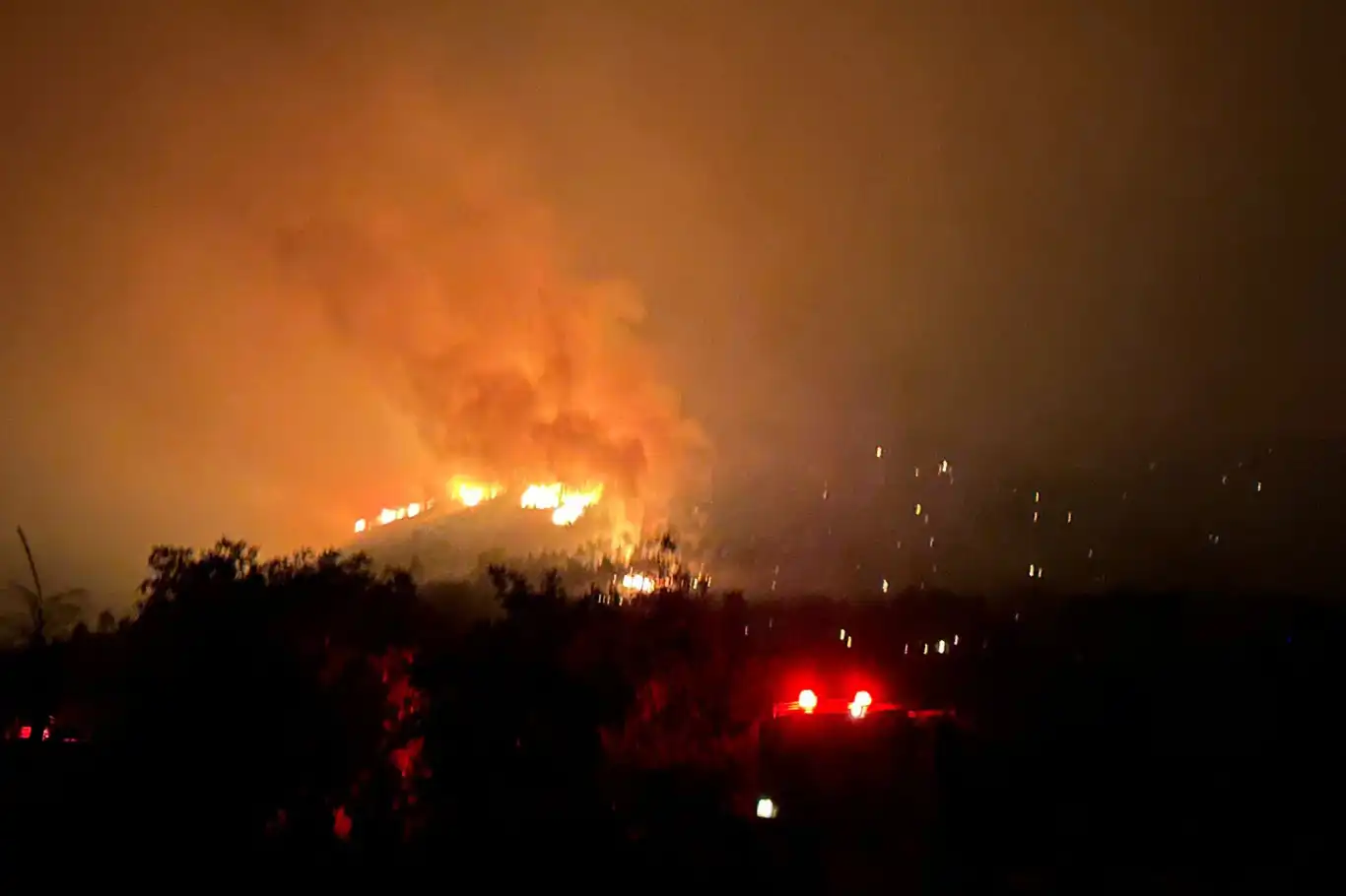 Soma'da orman yangını: 2 mahalle boşaltıldı