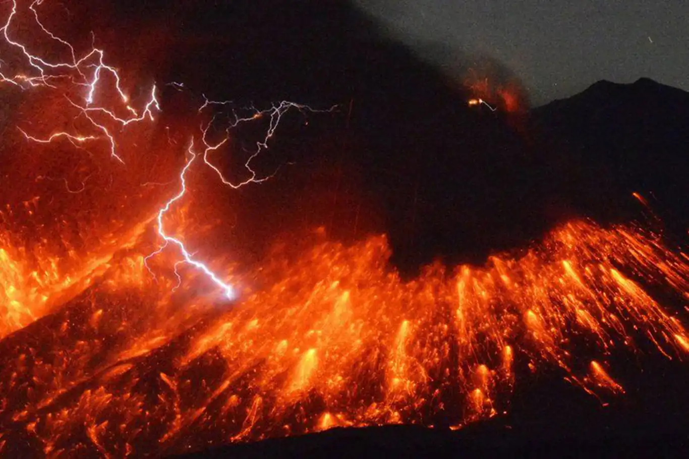 Japonya'da Sakurajima Yanardağı'nda volkanik hareketlilik Japonya'da Sakurajima Yanardağı'nda volkanik hareketlilik