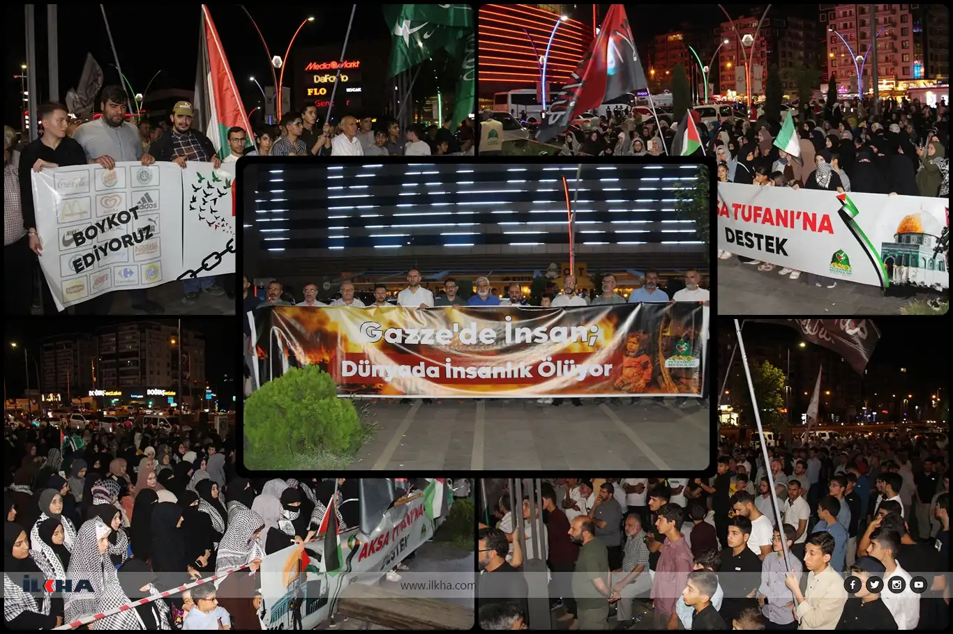 Prophet's Lovers Foundation holds rally in Diyarbakır, voicing support for Gaza