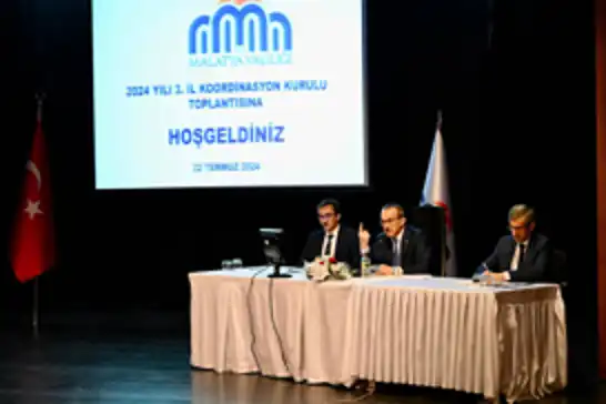 Malatya’da 2024 Yılı 3. Dönem İl Koordinasyon Kurulu Toplantısı yapıldı