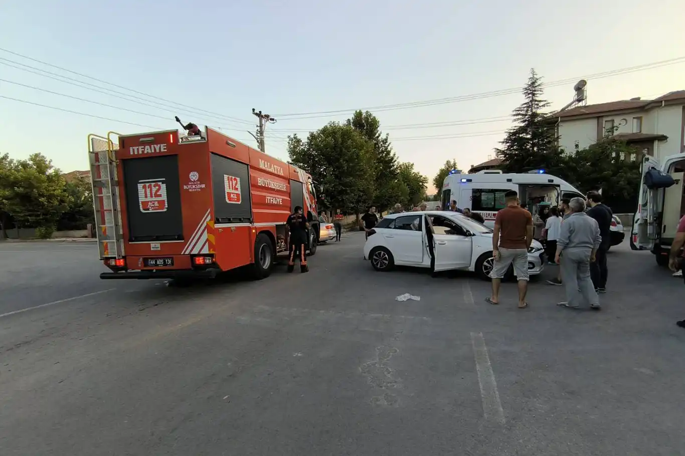 Malatya’da 2 araç çarpıştı: 5 yaralı