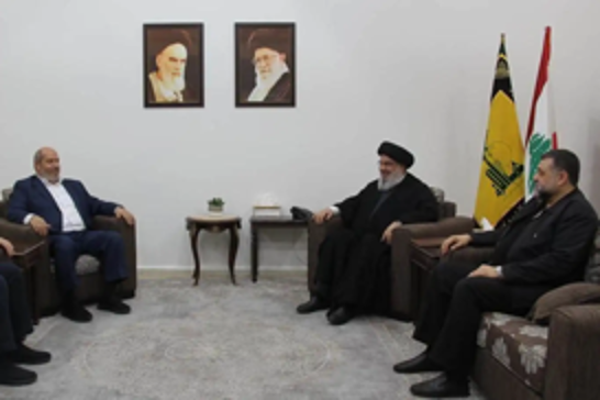 Hamas delegation meets Hezbollah leader in Beirut