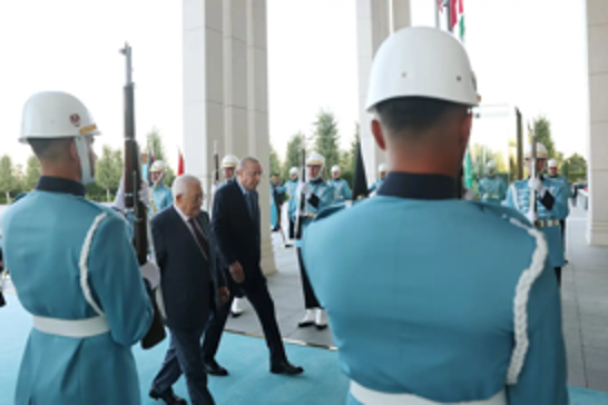 Turkish President Erdoğan meets Palestinian President Abbas in Ankara