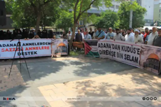 Thousands gather in Adana to protest Israeli genocide in Gaza