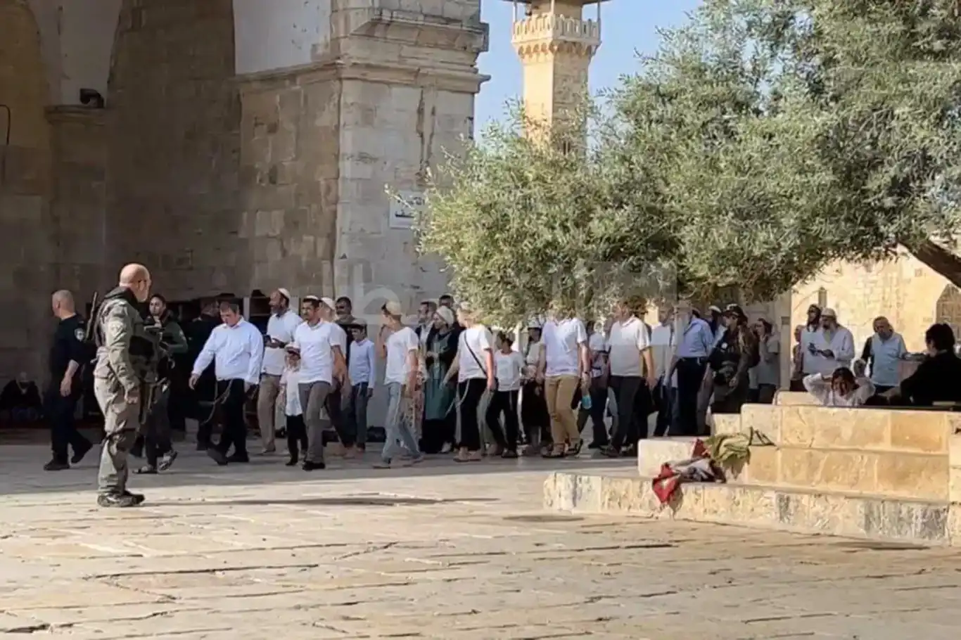 Israeli settler groups defile Al-Aqsa Mosque under military protection