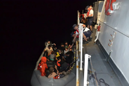 Turkish Coast Guard rescues 84 migrants pushed back by Greece