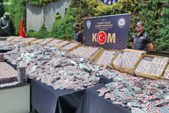 Major drug bust in Istanbul: 3.8 million pills seized