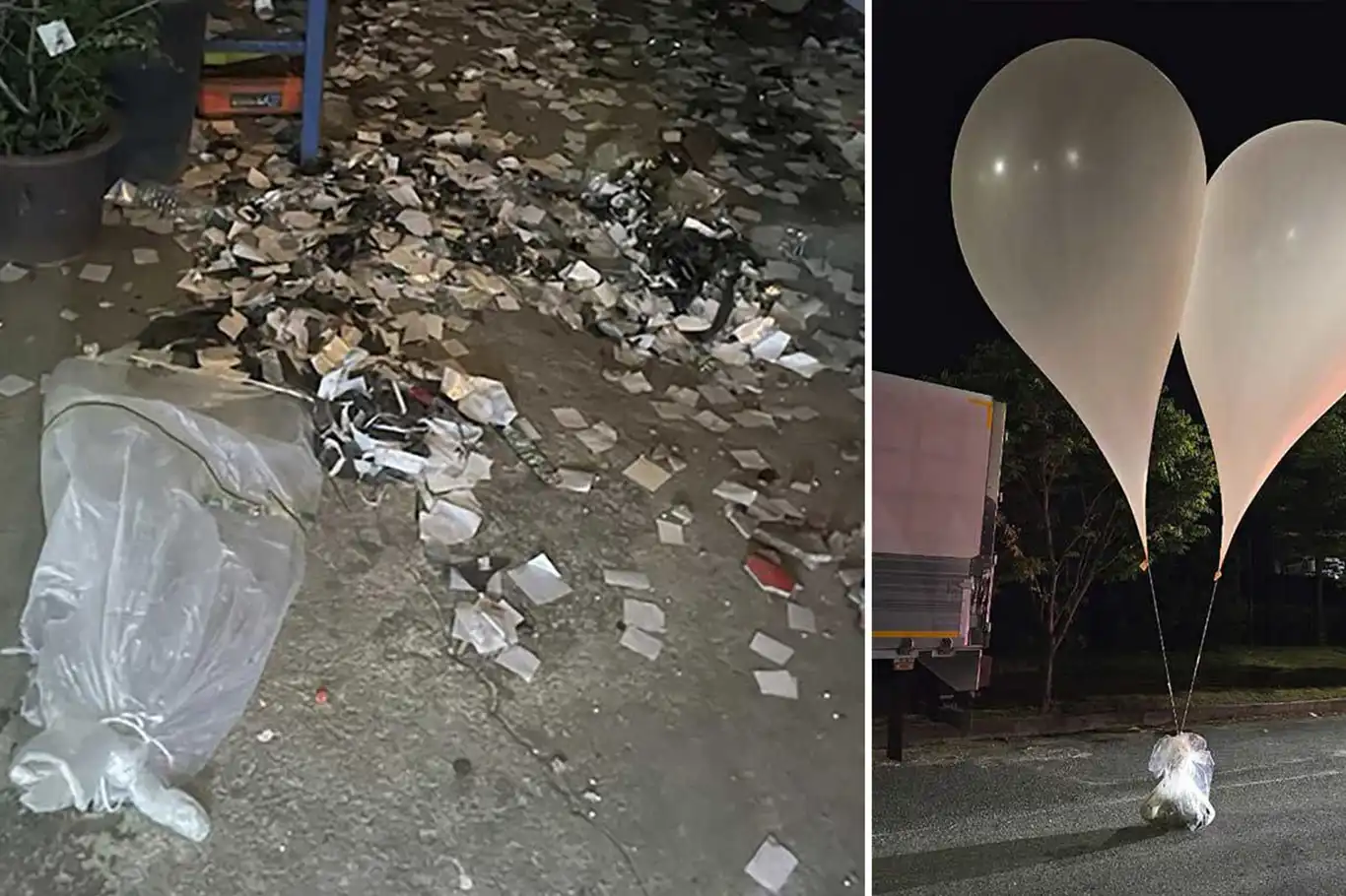 North Korean garbage balloon lands at Seoul government complex