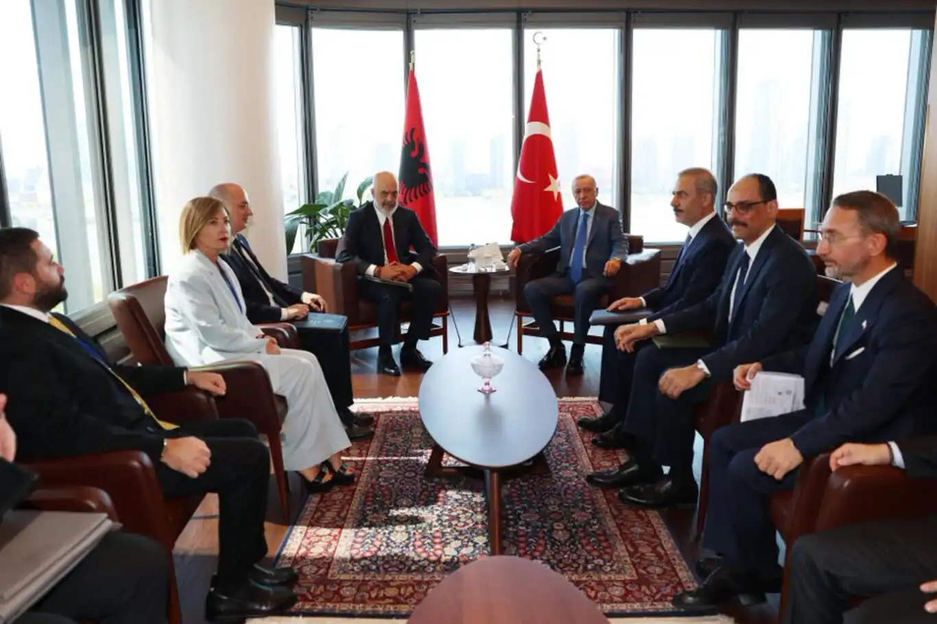 Erdoğan and Albanian PM Rama hold talks in New York