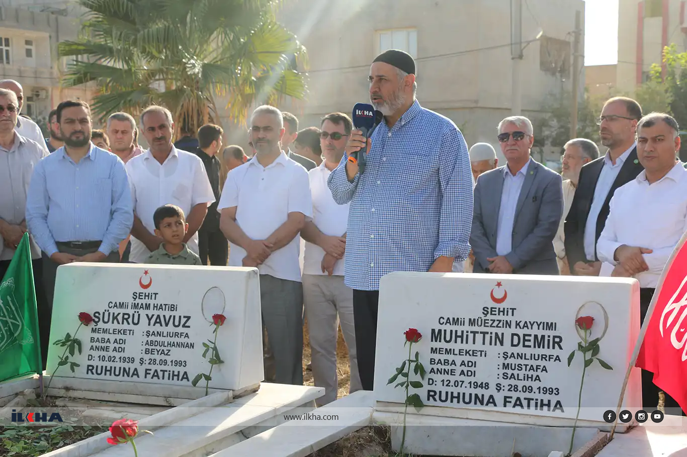 Şehîd Mele Şukrî û Şehîd Mele Muhîttîn li ser gorên xwe hatin yadkirin