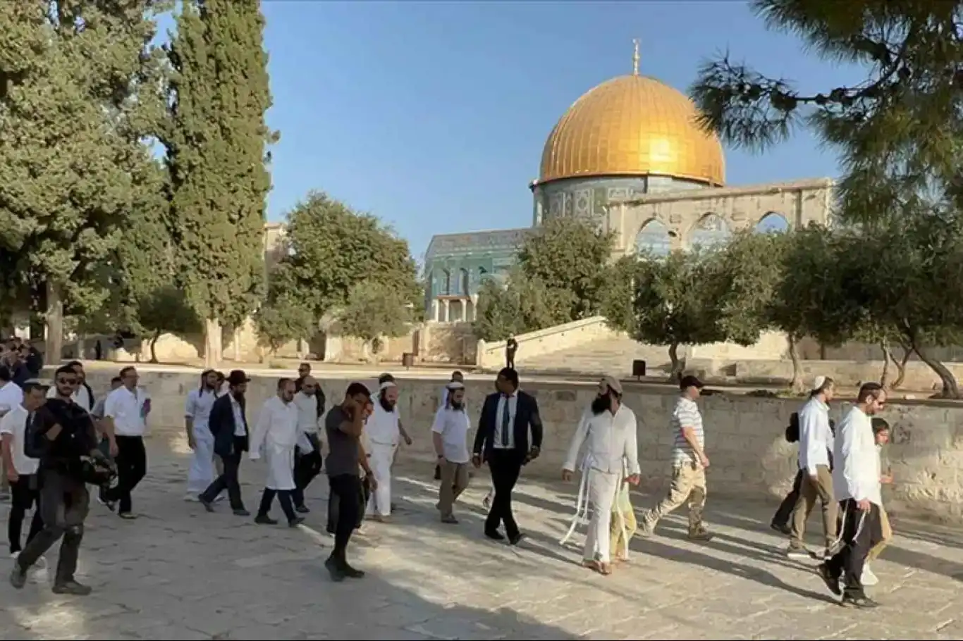 Extremist settlers defile al-Aqsa Mosque under military protection