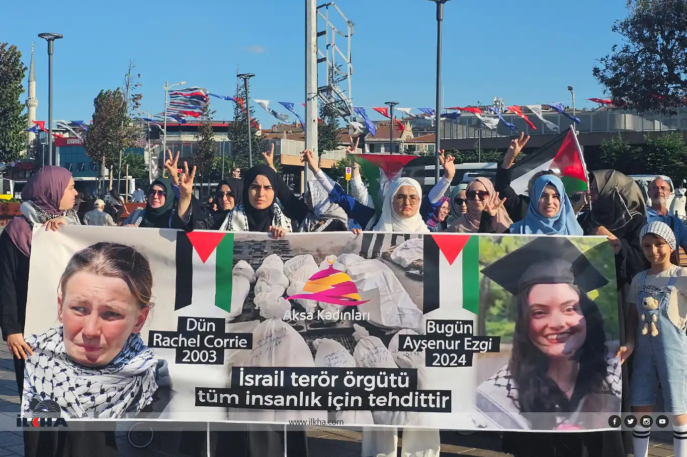 Women activists in Istanbul protest Israeli killing of Ayşenur Ezgi Eygi in West Bank Women activists in Istanbul protest Israeli killing of Ayşenur Ezgi Eygi in West Bank