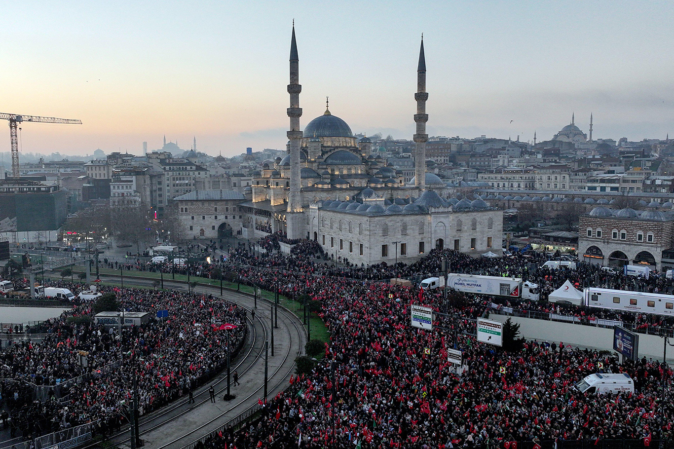 Hundreds of thousands march in Istanbul for Gaza solidarity