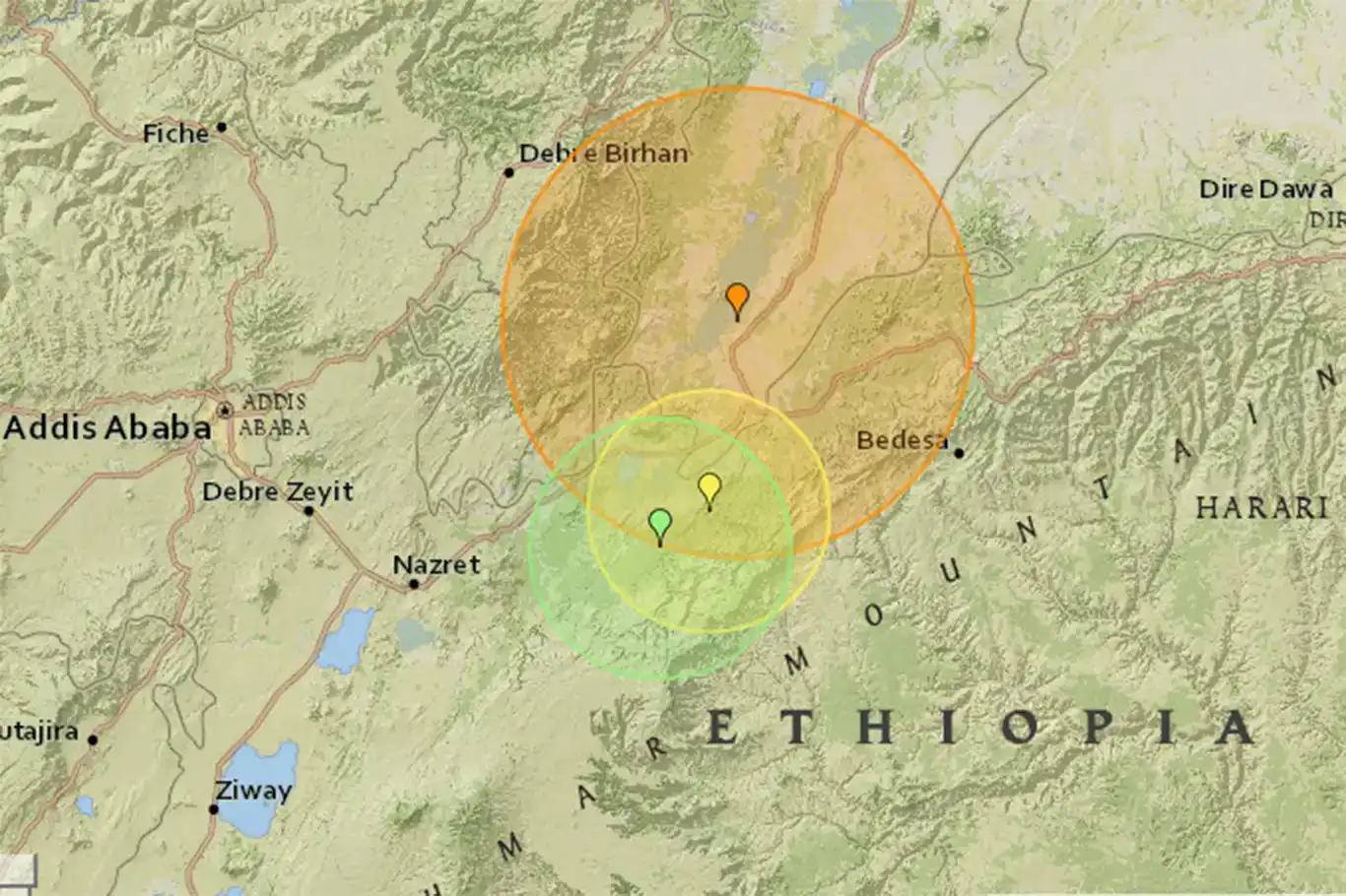 بوومەلەرزەیەک بە گوڕی ٥.٢ ئەتیۆپیا دەهەژێنێت
