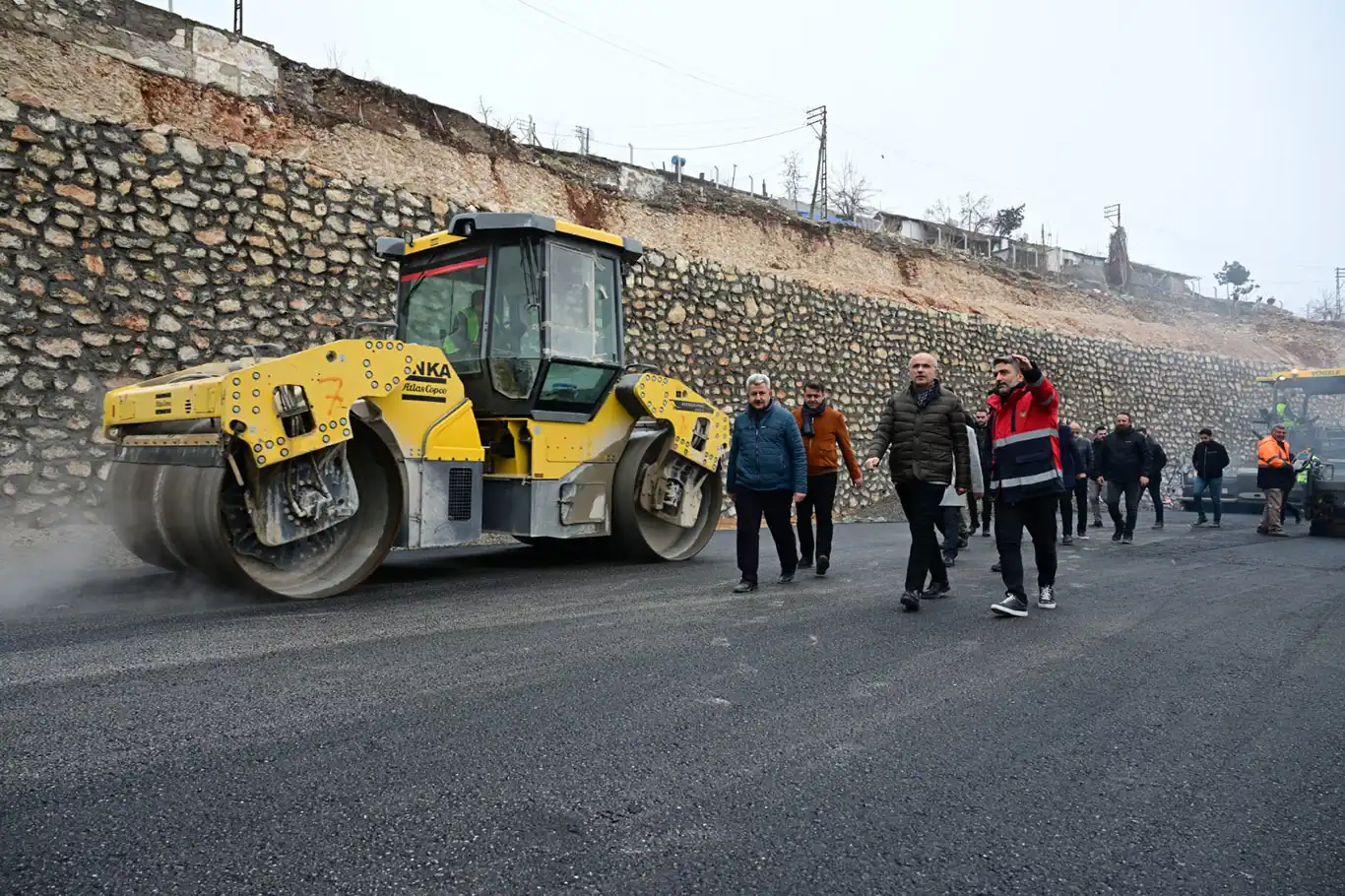 Malatya Büyükşehir Belediye Başkanı Er, Güney Kuşak Yolu'nda incelemelerde bulundu