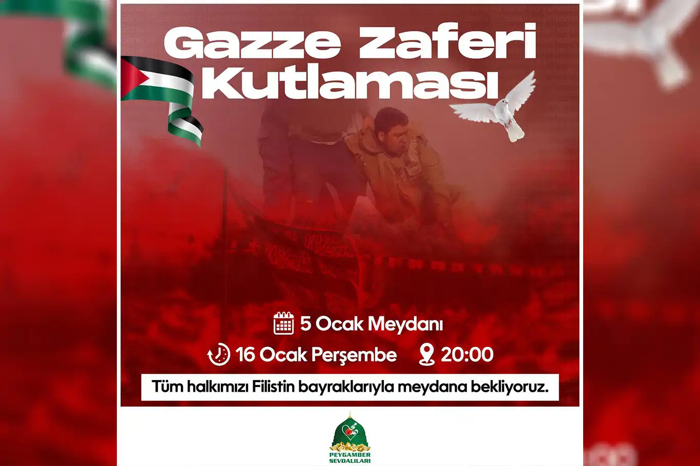 Adanalılar Gazze'nin zaferi için buluşacak