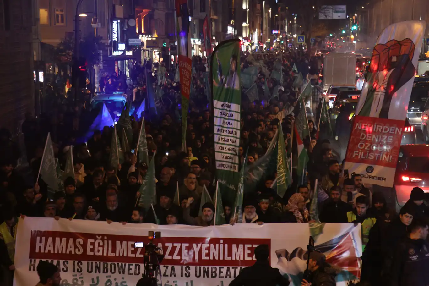 Gazze'nin zaferi İstanbul'da kutlandı