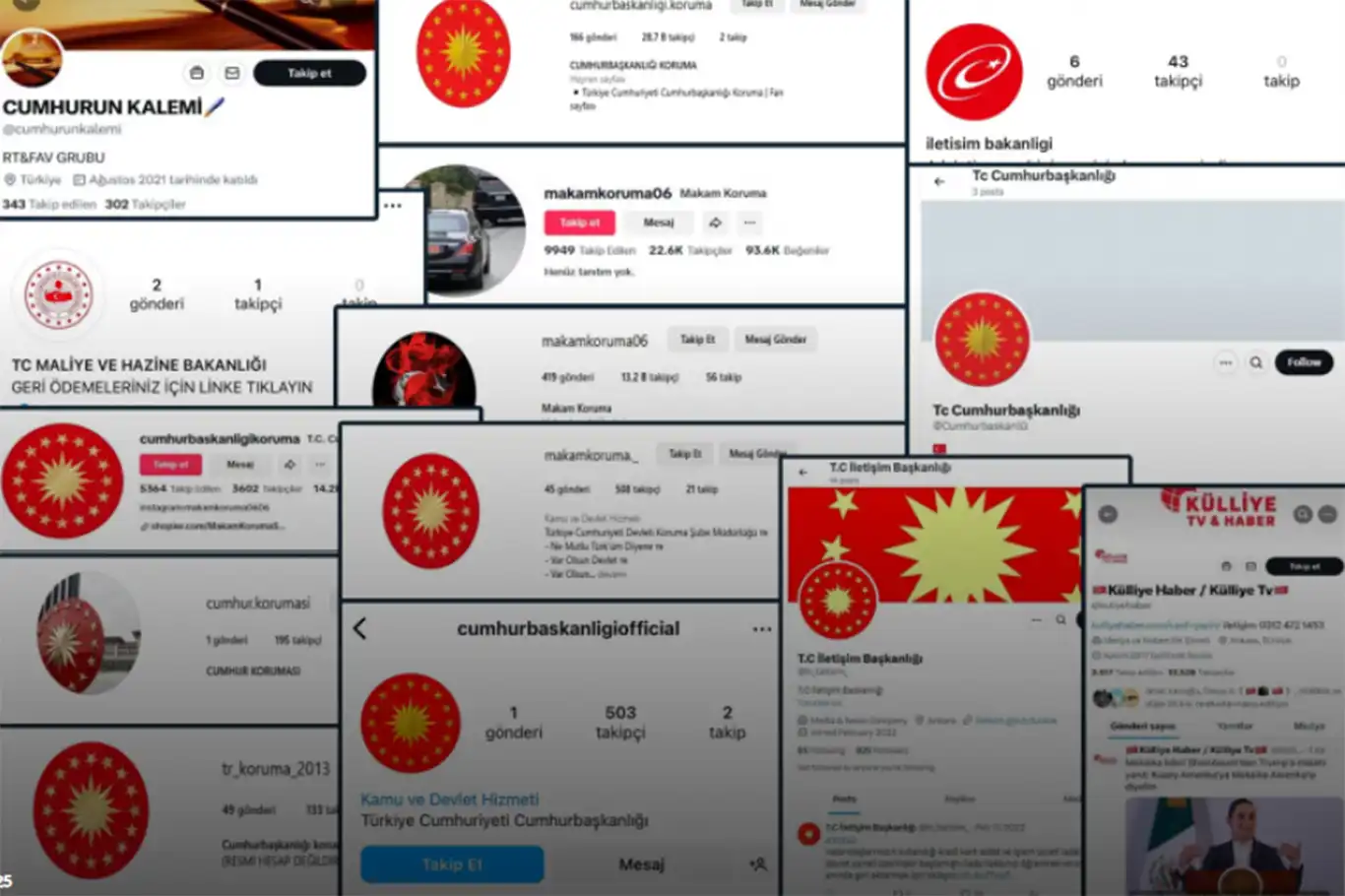 Sahte sosyal medya hesaplarına ilişkin açıklama