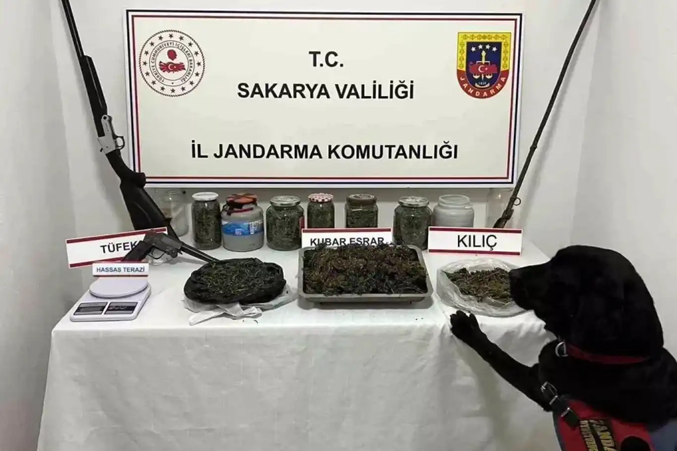 Sakarya'da 4 kg esrar ele geçirildi