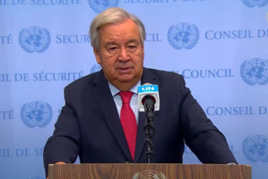 UN Secretary-General Guterres calls for removal of aid delivery obstacles in Gaza