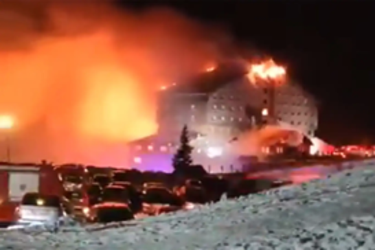 10 killed, 32 injured in massive hotel fire at Turkish ski resort