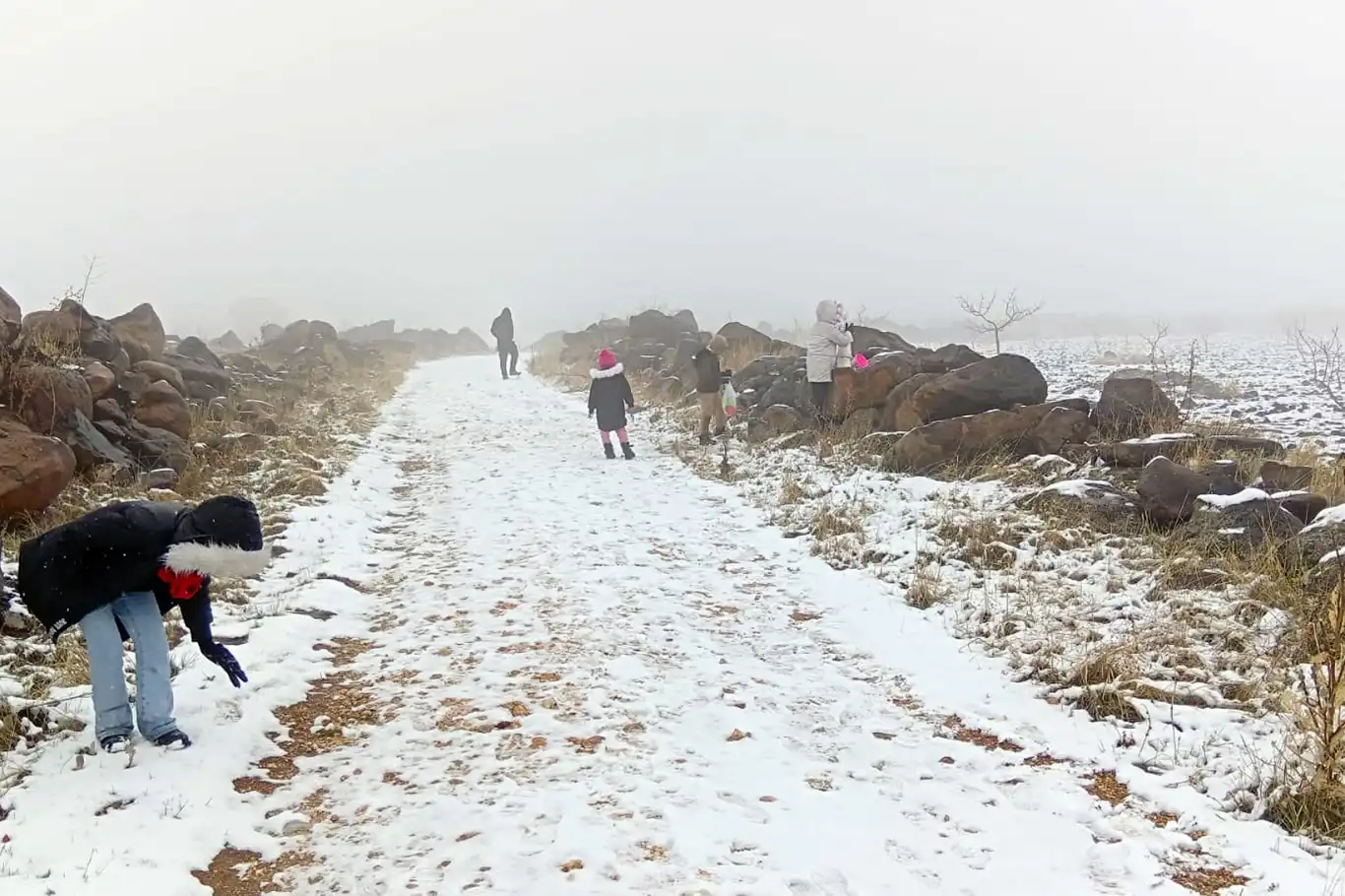 Şanlıurfa'da kar yağışı etkisini sürdürüyor