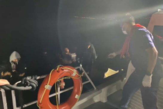 104 irregular migrants rescued off the coast of Çanakkale