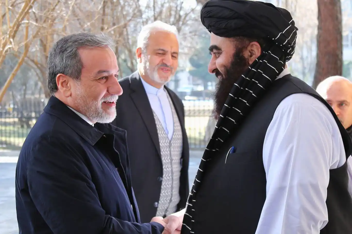 Iranian Foreign Minister Abbas Araghchi meets with Afghan officials in Kabul