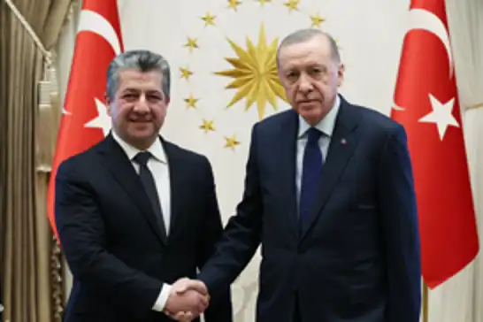 Cumhurbaşkanı Erdoğan, Mesrur Barzani'yi kabul etti