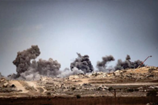 Israeli forces violates newly declared ceasefire with airstrikes on Khan Yunis