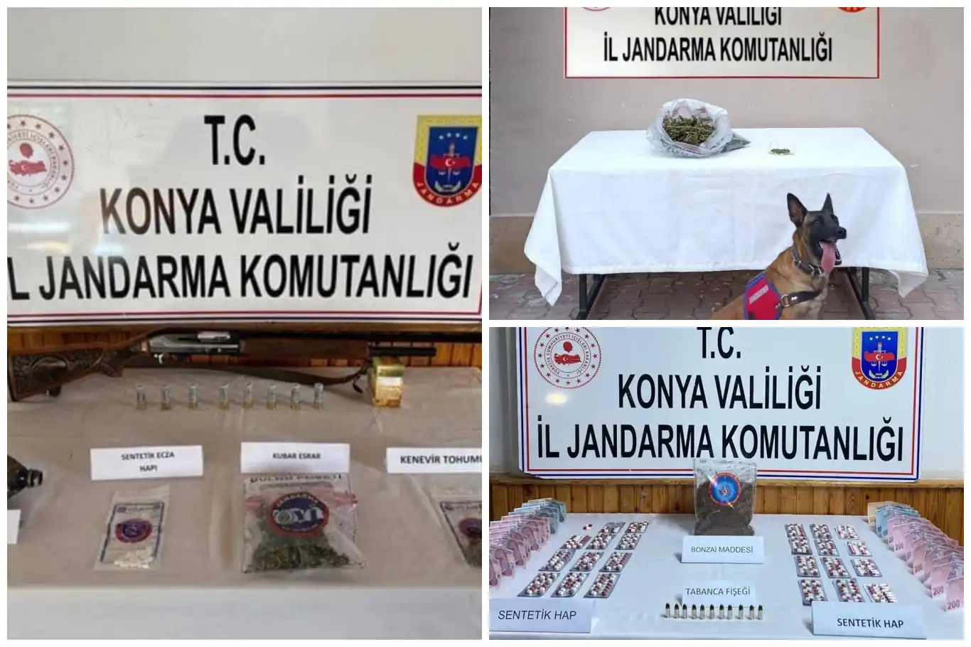Konya’da Jandarma’dan uyuşturucu ve silah operasyonu: 3 farklı noktaya baskın Konya’da Jandarma’dan uyuşturucu ve silah operasyonu: 3 farklı noktaya baskın