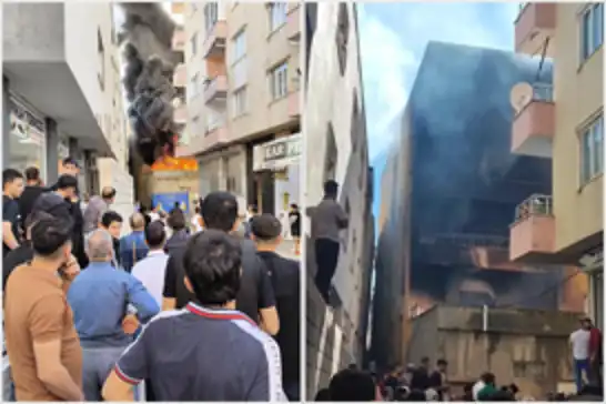 Batman'da apartman altında çıkan yangın korkuttu