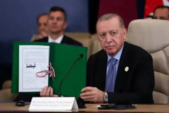 الرئيس أردوغان يتعهد بحشد الدعم لإعادة إعمار غزة