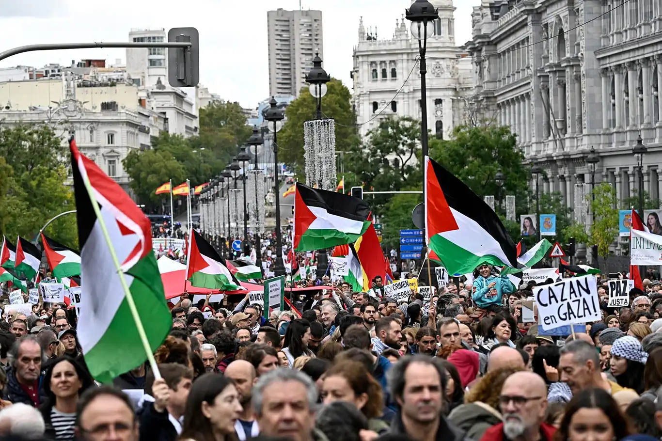 Spain holds nationwide general strike to support Gaza Spain holds nationwide general strike to support Gaza
