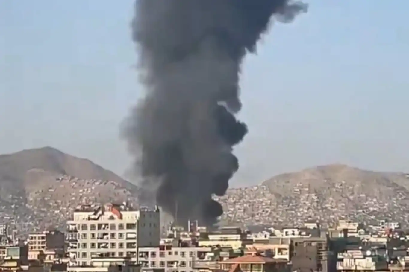 Massive blast shakes Kabul, smoke rises over the Afghan capital