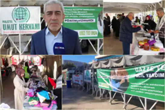 Malatya Umut Kervanı'ndan Gazze yararına kermes etkinliği