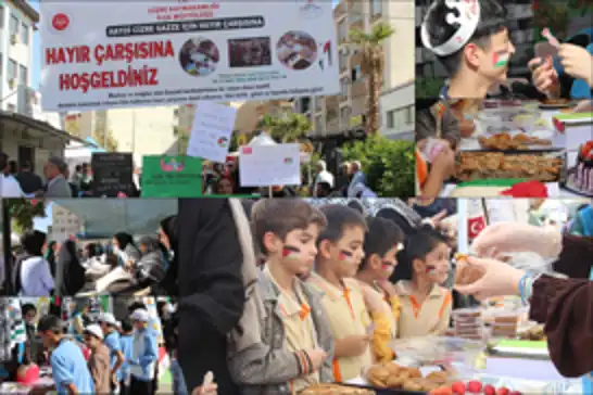 Cizre İlçe Müftülüğü'nden Gazze yararına hayır çarşısı 