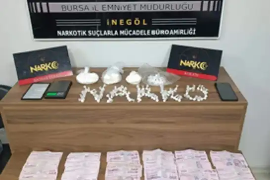 Bursa'da uyuşturucu operasyonu: 620 gram kokain ele geçirildi