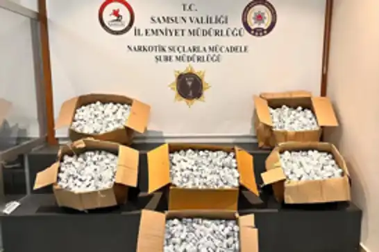 Samsun'da 153 bin sentetik ecza ele geçirildi: 4 gözaltı