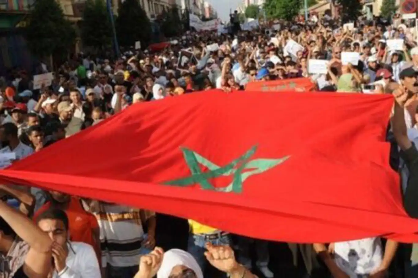Fas'ta protestolar tekrar başladı Fas'ta protestolar tekrar başladı