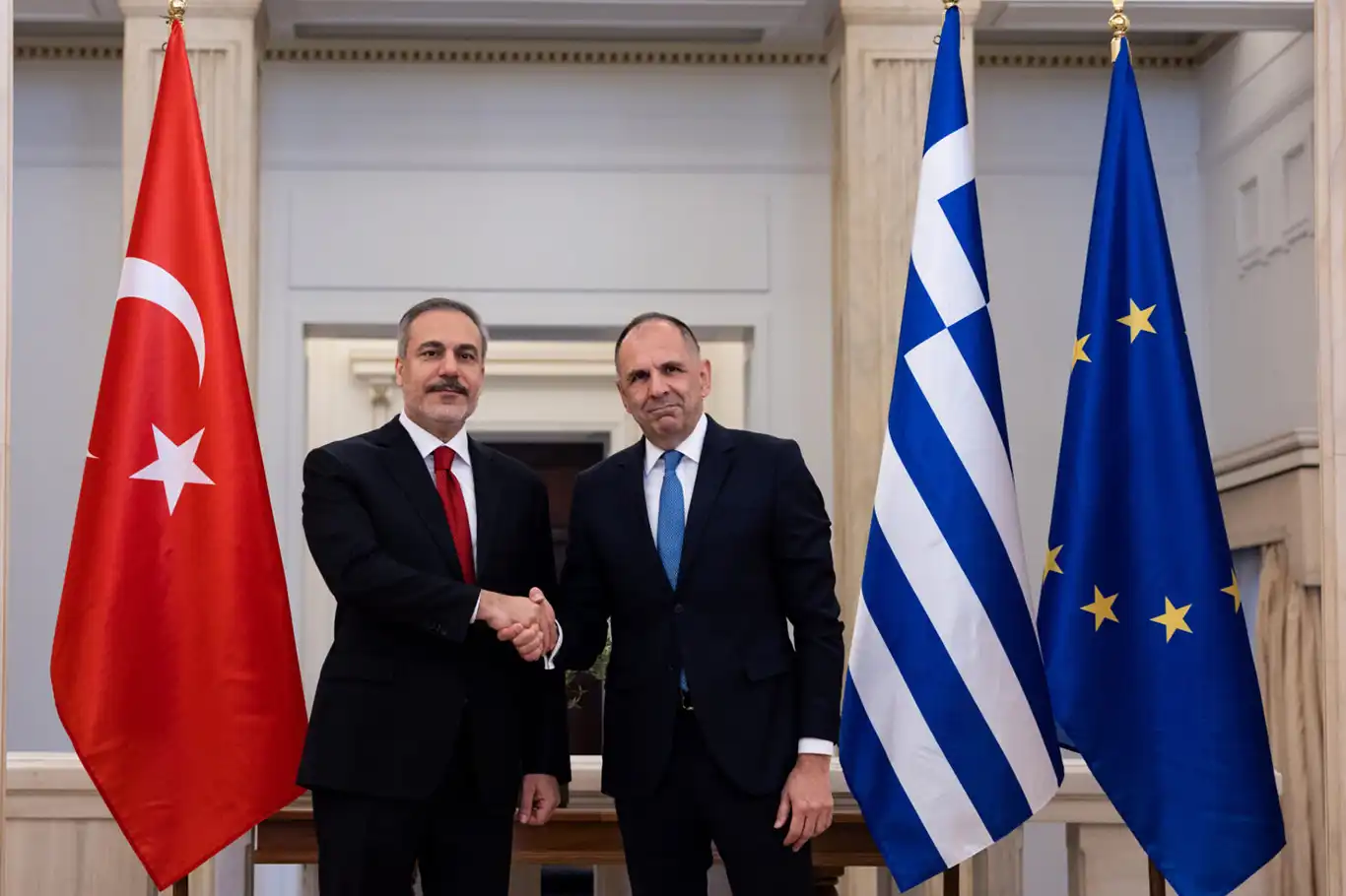 Dışişleri Bakanı Fidan, Yunan mevkidaşı Gerapetritis ile görüştü Dışişleri Bakanı Fidan, Yunan mevkidaşı Gerapetritis ile görüştü