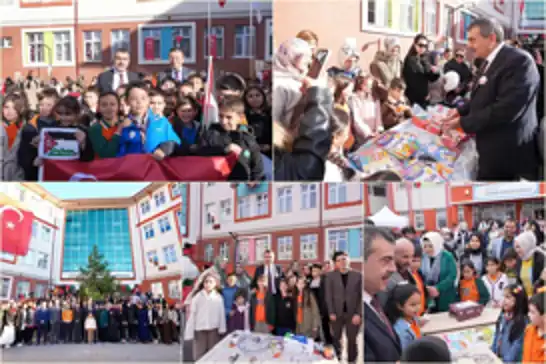 وزير التعليم التركي يشارك في بازار خيري لدعم غزة تحت شعار "مدرسة واحدة، ألف أمل"