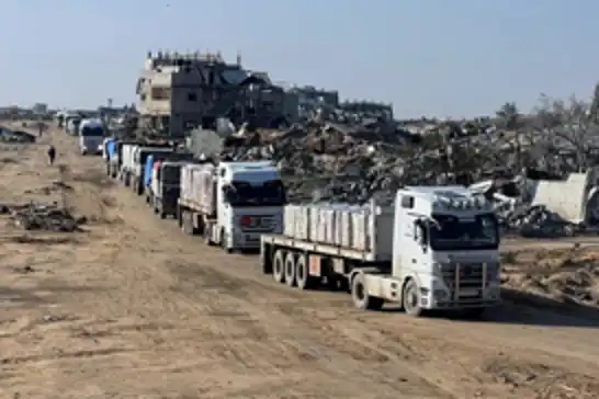 Ateşkesin başlamasından bu yana Gazze'ye sadece 986 yardım tırı girdi