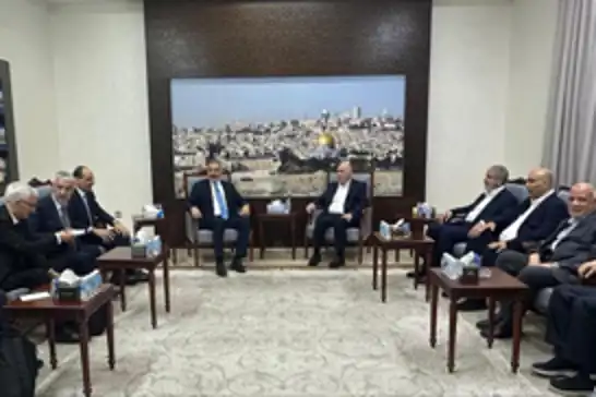 Hamas leadership meets Turkish Foreign Minister and Intelligence Chief in Doha