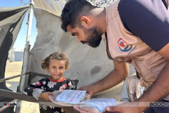 وقف الأيتام توزع وجبات ساخنة يوميًا في غزة