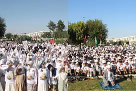 Toplumun inancıyla yine barışamıyorlar: DEM Parti, çocukların namaz kılıp tesettüre bürünmesini hazmedemedi Toplumun inancıyla yine barışamıyorlar: DEM Parti, çocukların namaz kılıp tesettüre bürünmesini hazmedemedi