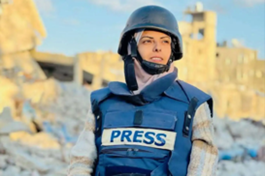 Palestinian journalist Mariam Abu Daqqa honored with 2025 press freedom hero award